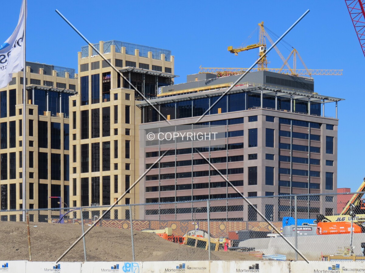 Distant view to the north from 9th Avenue South