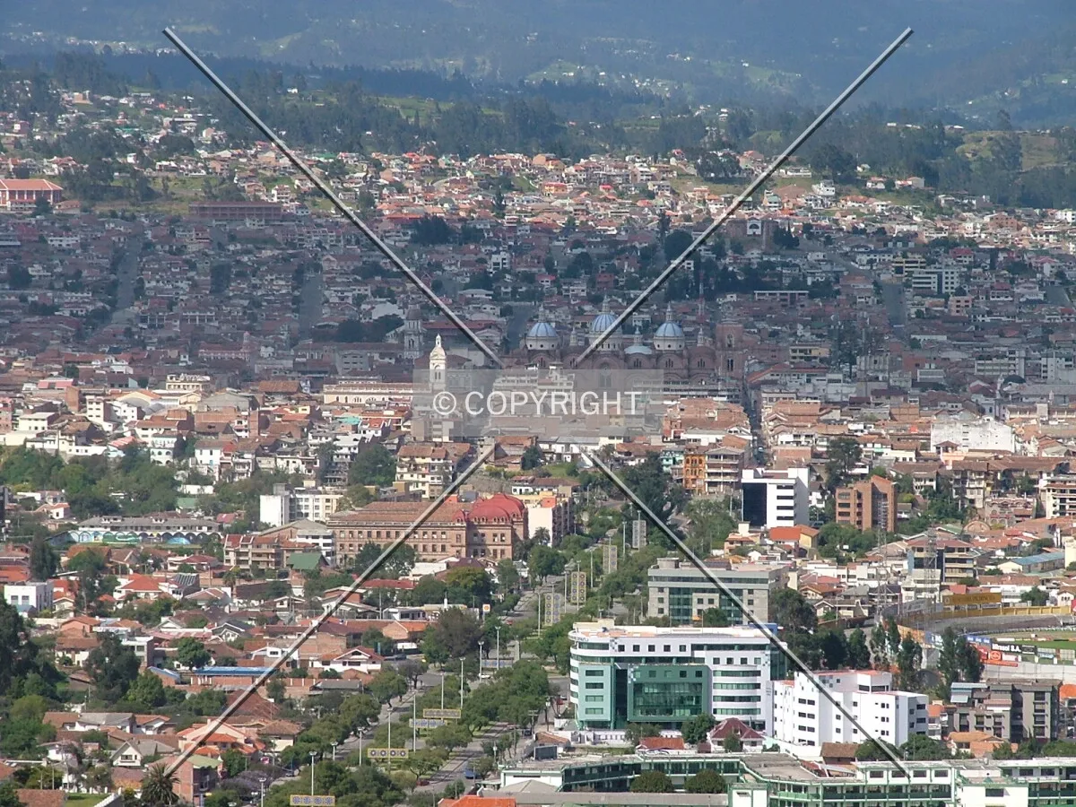 View of Cuenca from El Turi