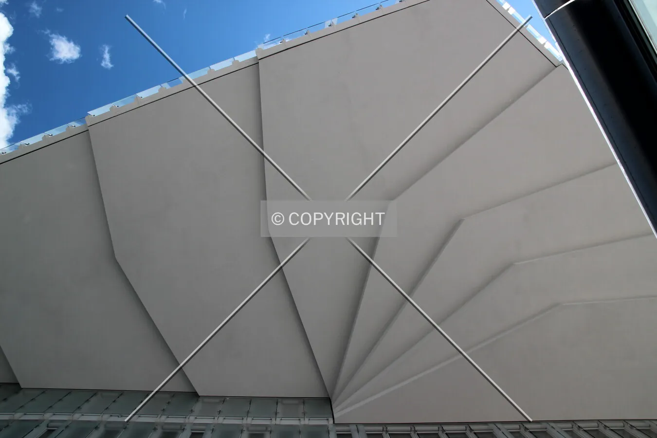 Underside of the overhang