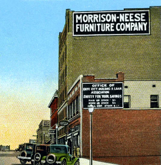 View from the north along Greene Street