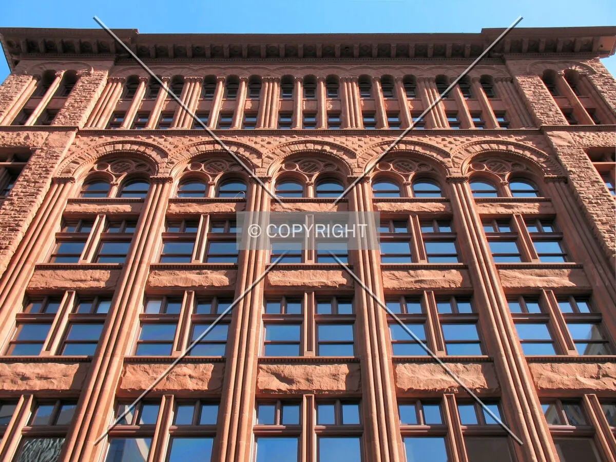 Looking up from West 5th Street