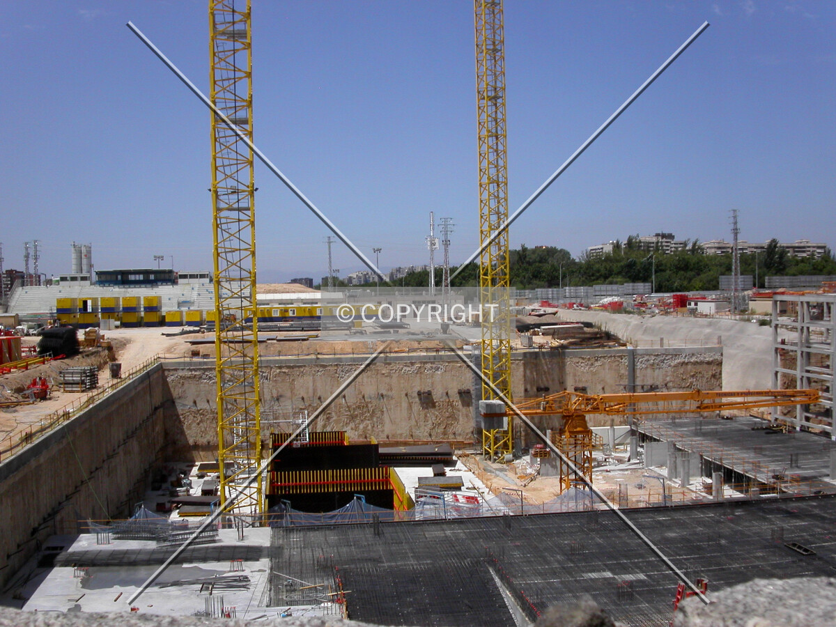 The foundations as seen from the eastern side