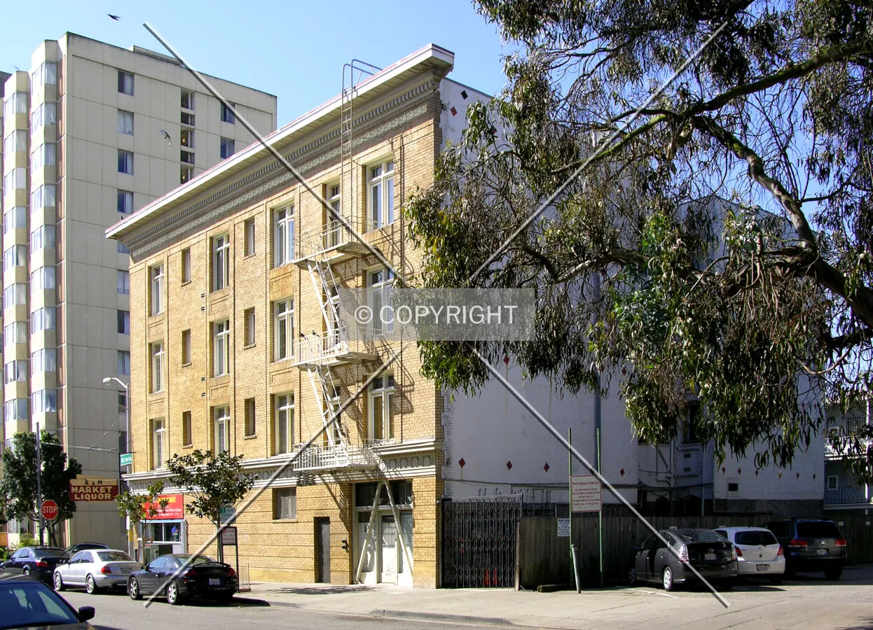 From across Octavia Street to the northeast