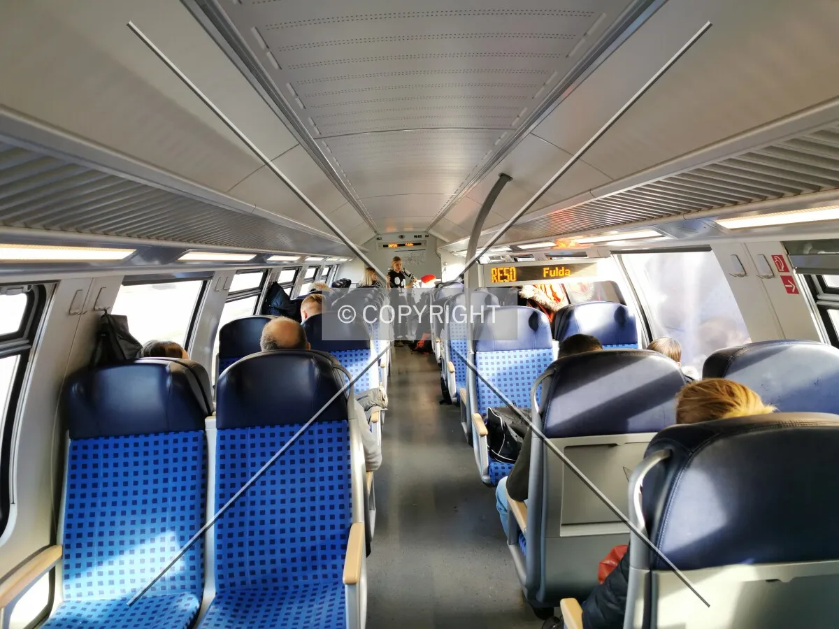 RE50 - Inside a Deutsche Bahn regional train