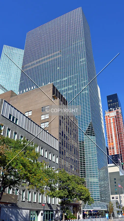 View from the southeast on 1st Avenue