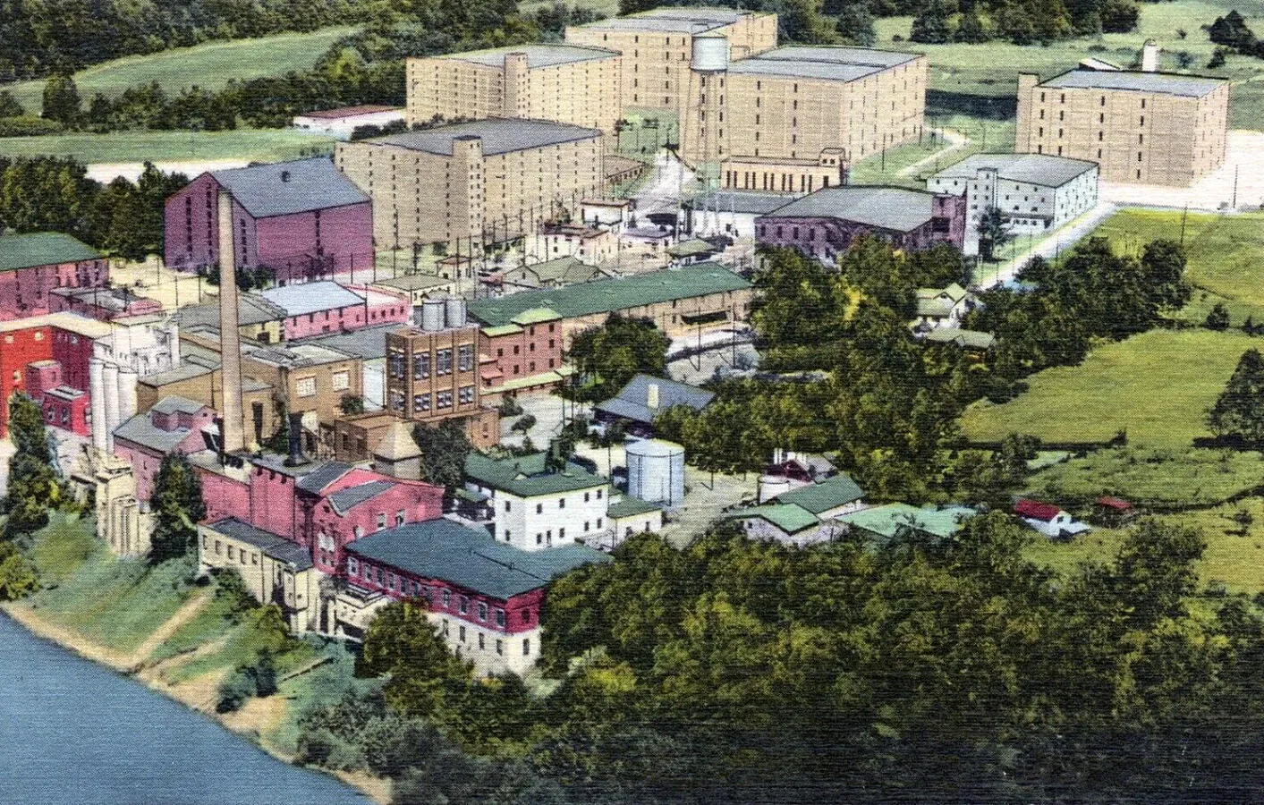 Vintage view from the southwest