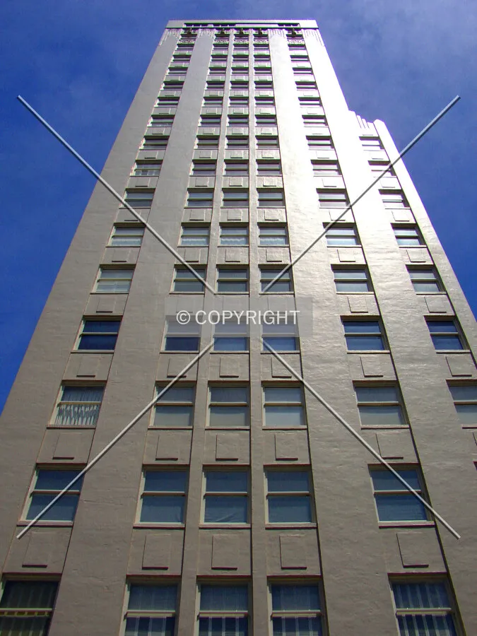 Looking up the western side from Jones Street