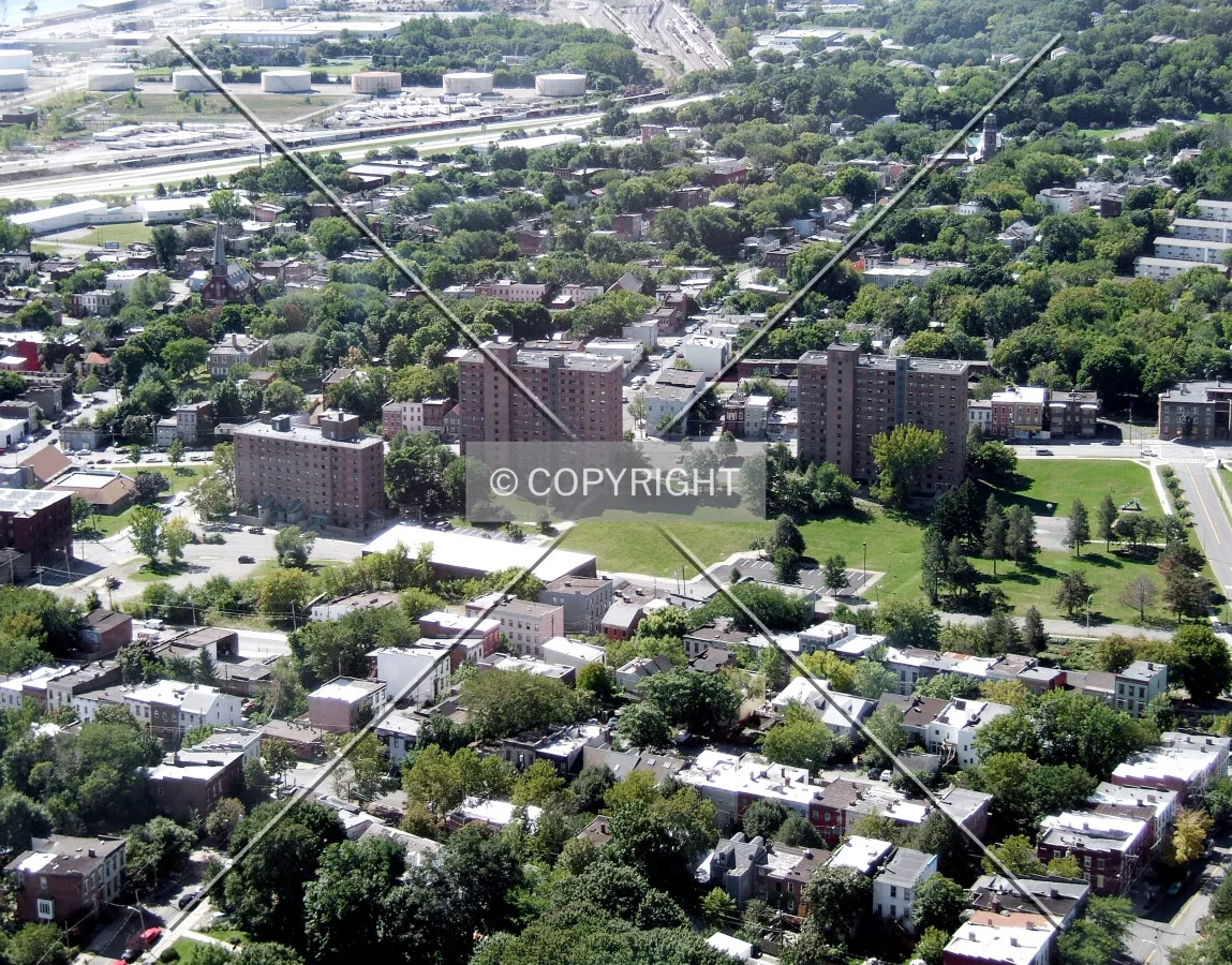 View from the northeast