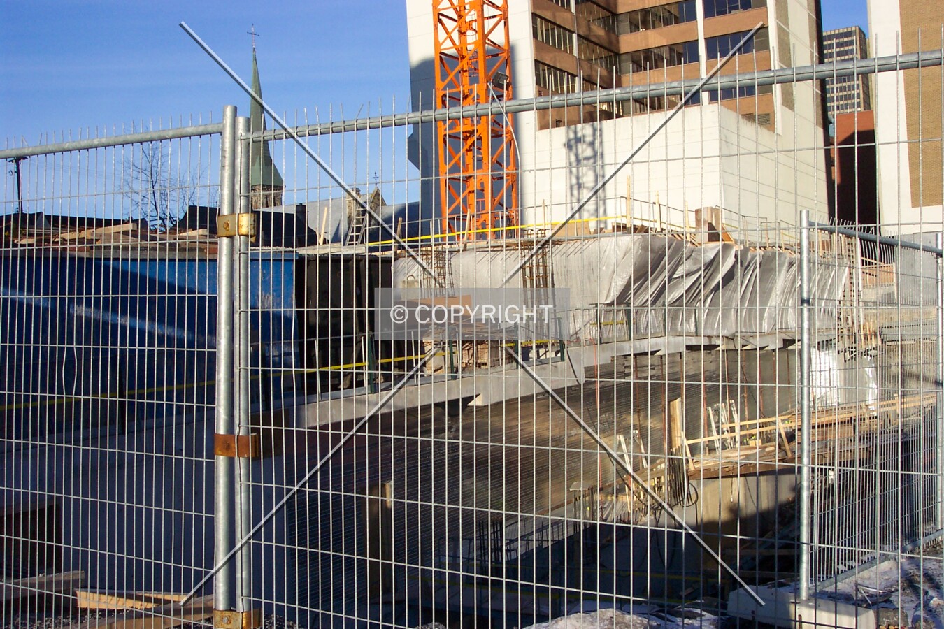 General view of the site from Bronson Avenue