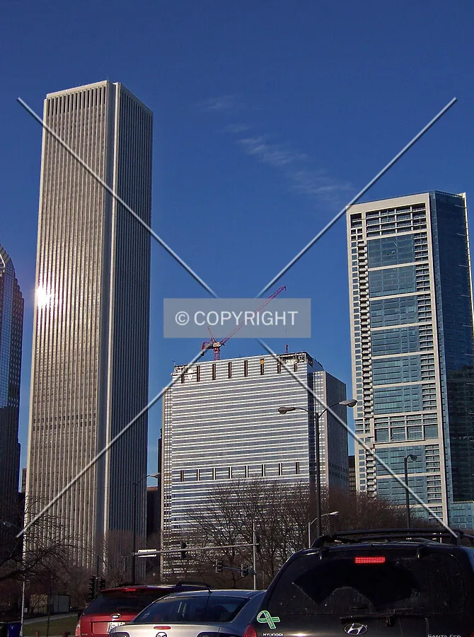 Looking northwest from Lakeshore Drive