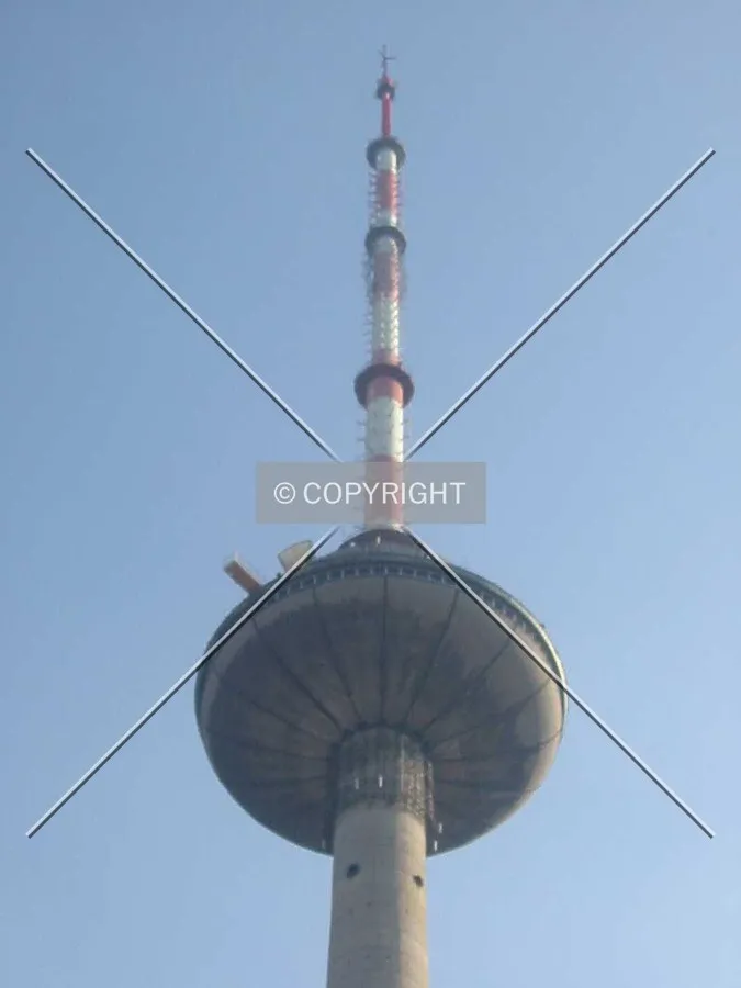 Observation deck and antenna