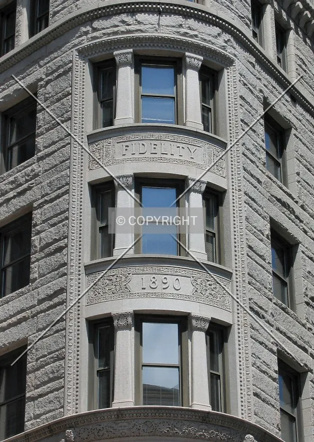 Corner detail above the main entrance