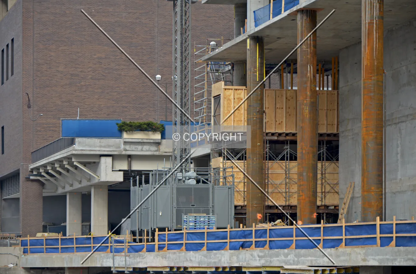 Construction skip in place. November 17, 2014.