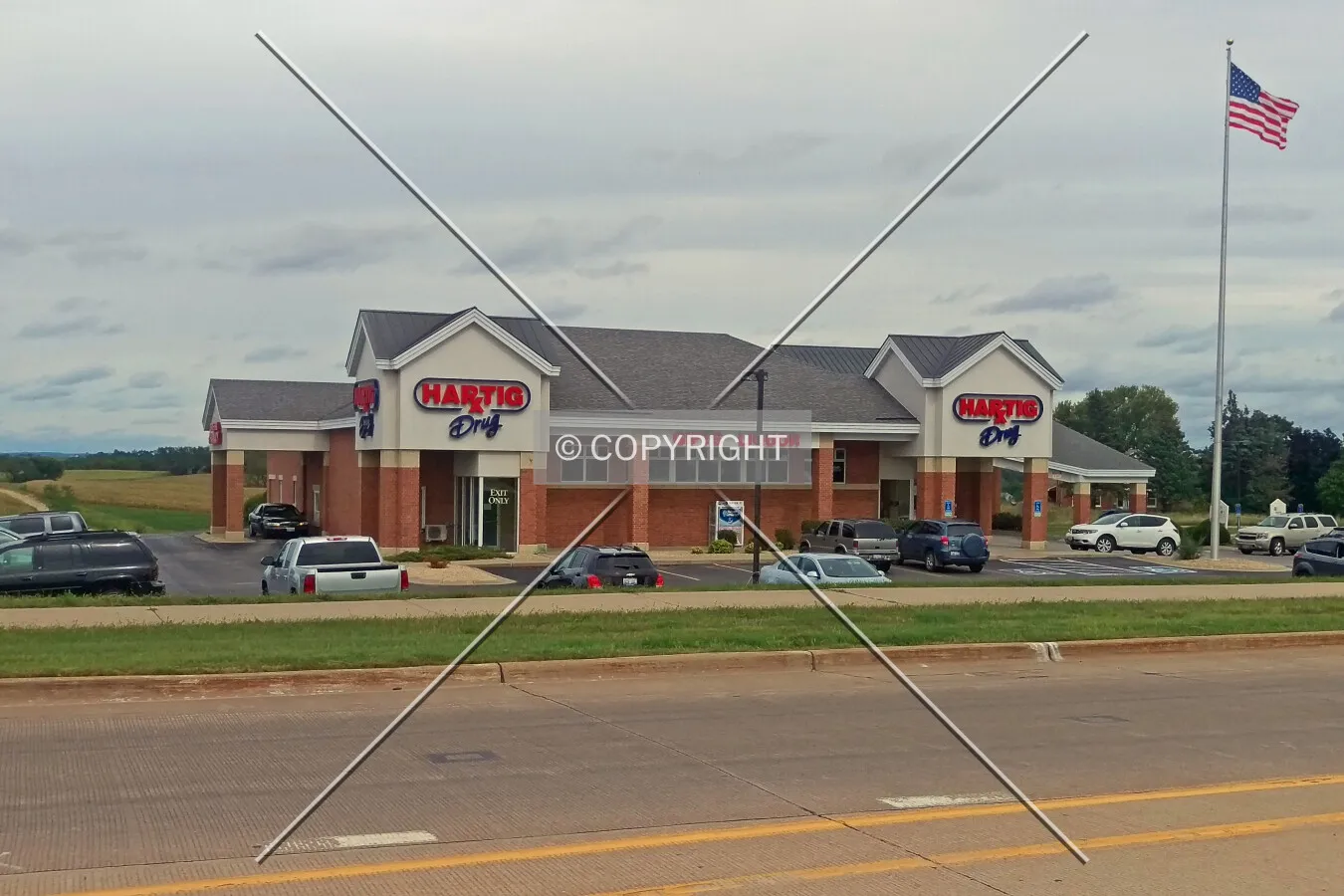 View from the northwest; September 8, 2015