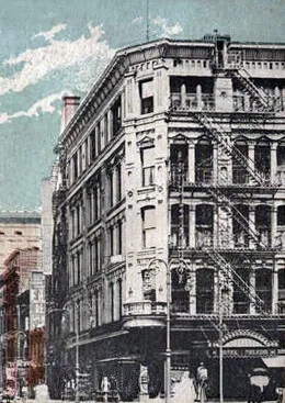 View from the southwest before addition of the 6th floor