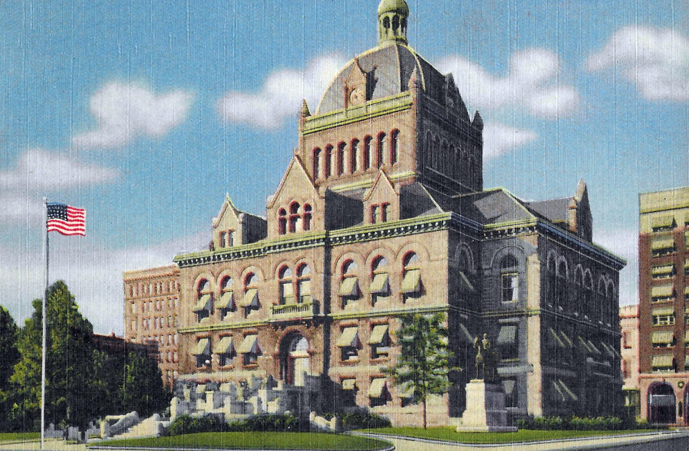 Vintage view from the south