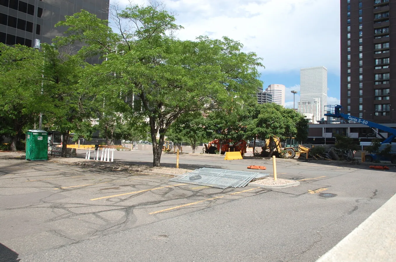 Looking east