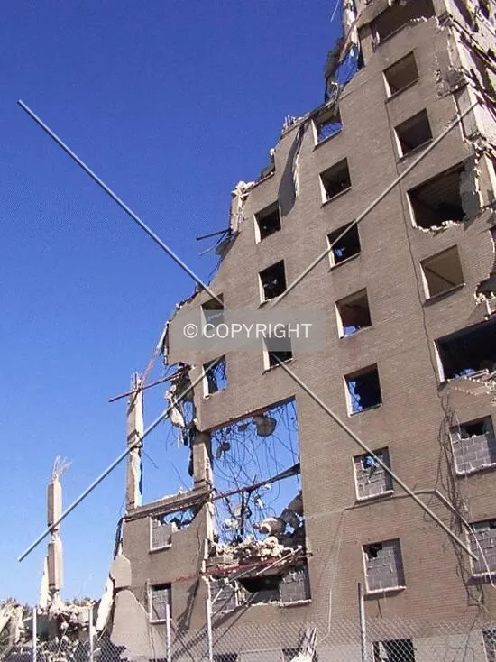 West facade during demolition