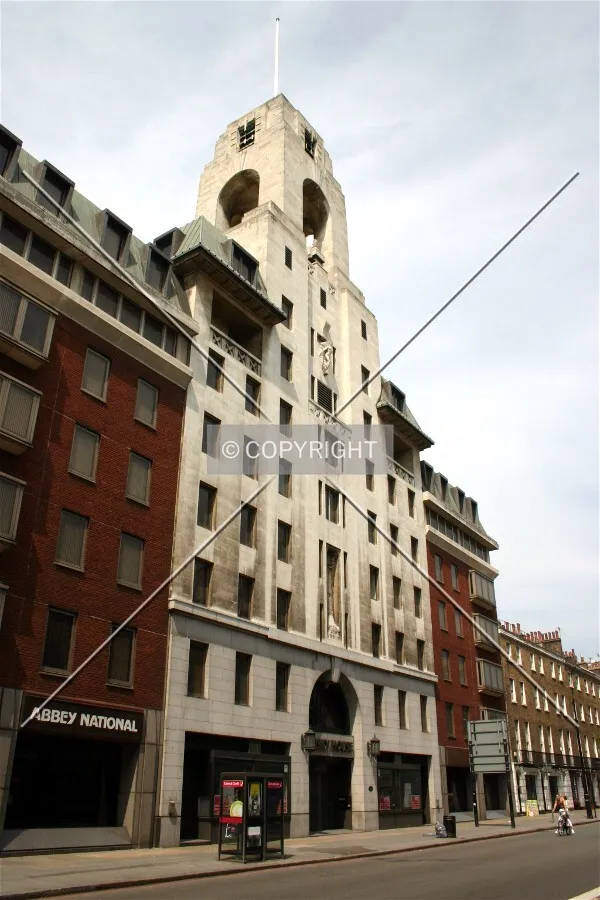 View northwest from Baker Street prior to redevelopment