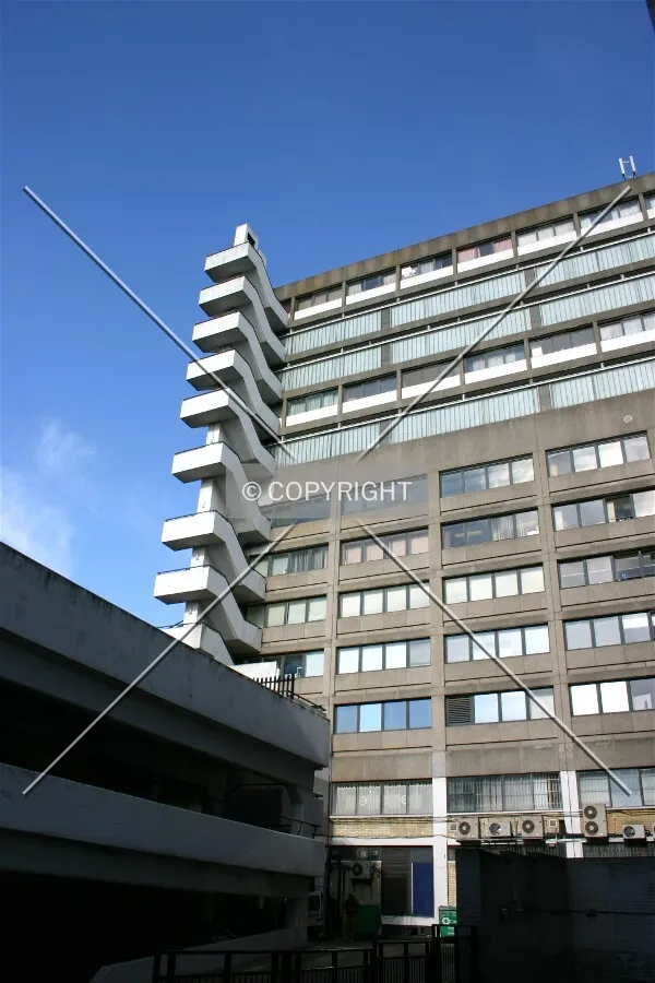 Partial view of the rear
