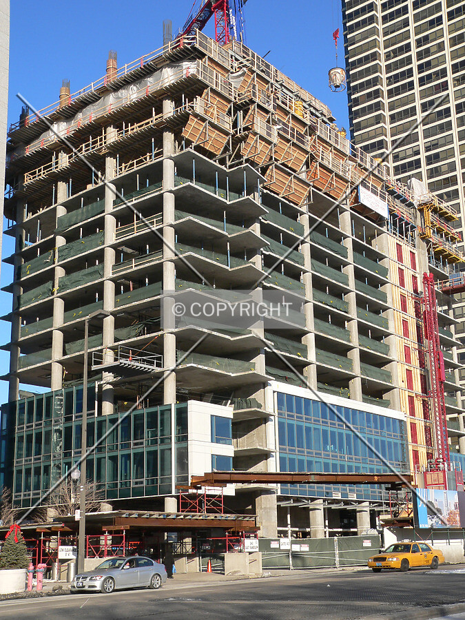 View to the northeast across Randolph Street