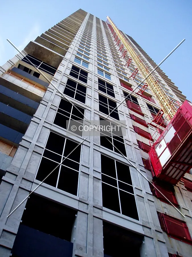 Looking up the south side from the southwest