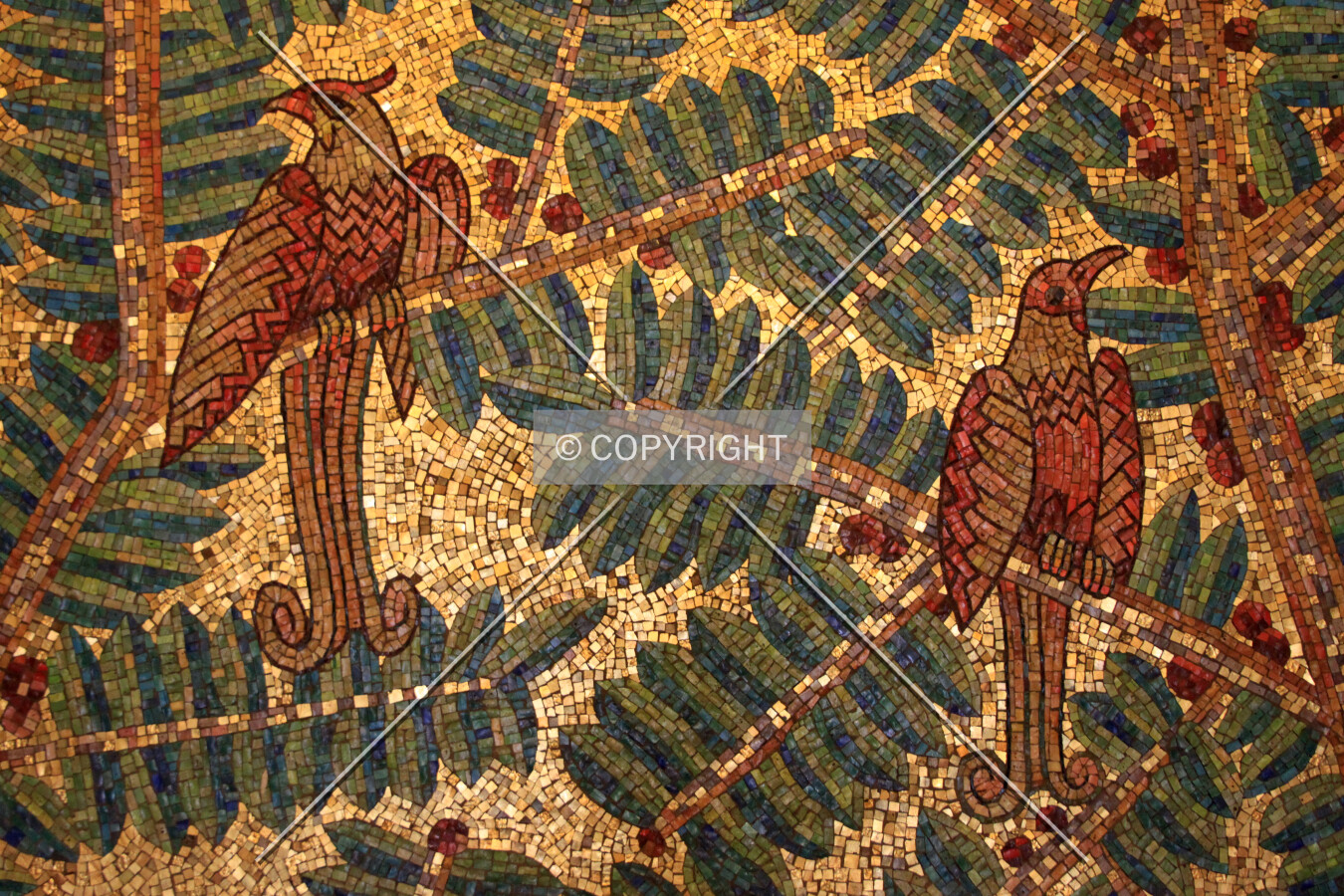 Mosaic in the lobby