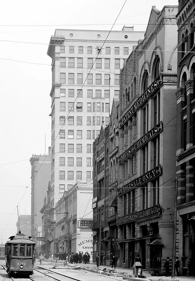Vintage view from the southwest