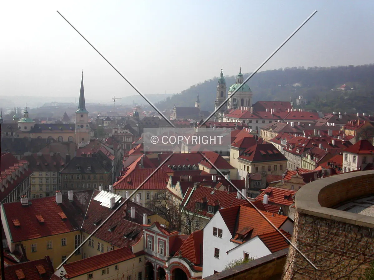 Lesser Town as seen from the castle