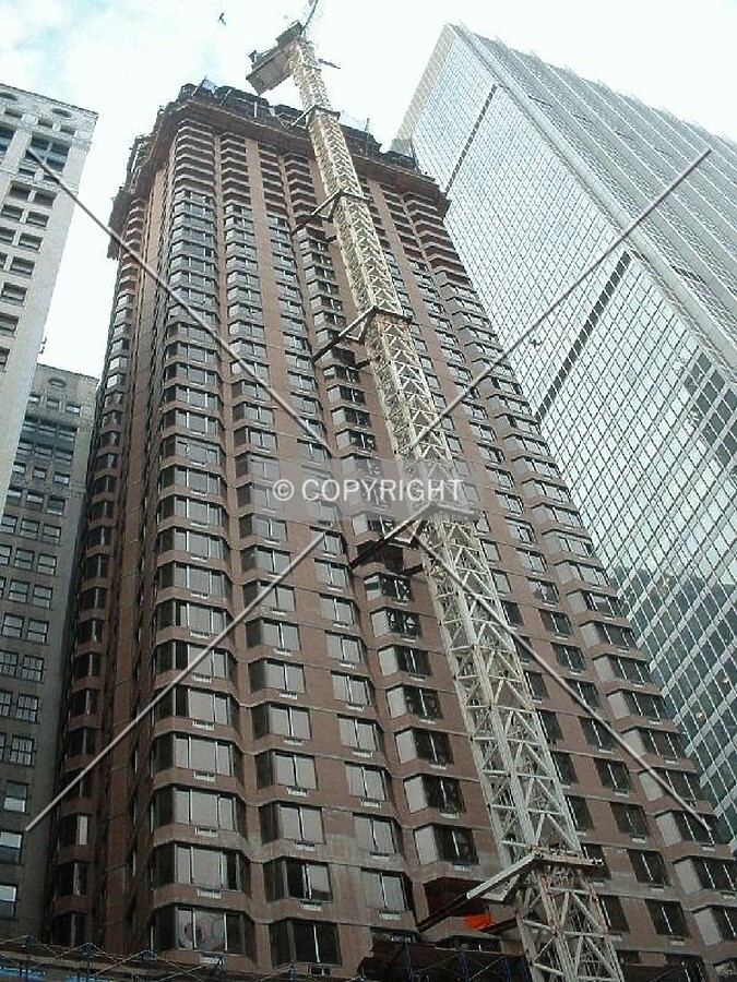 View from the northeast after being "topped-out"