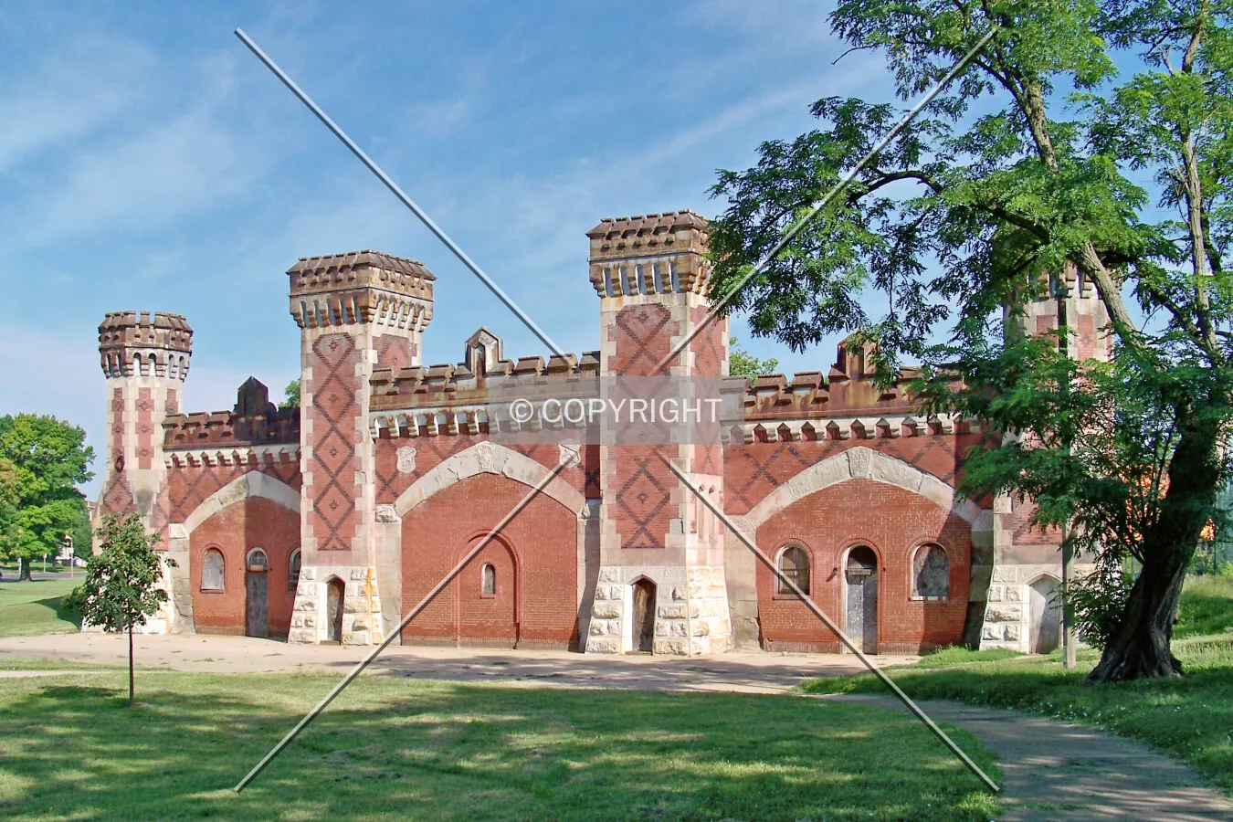 View from the east