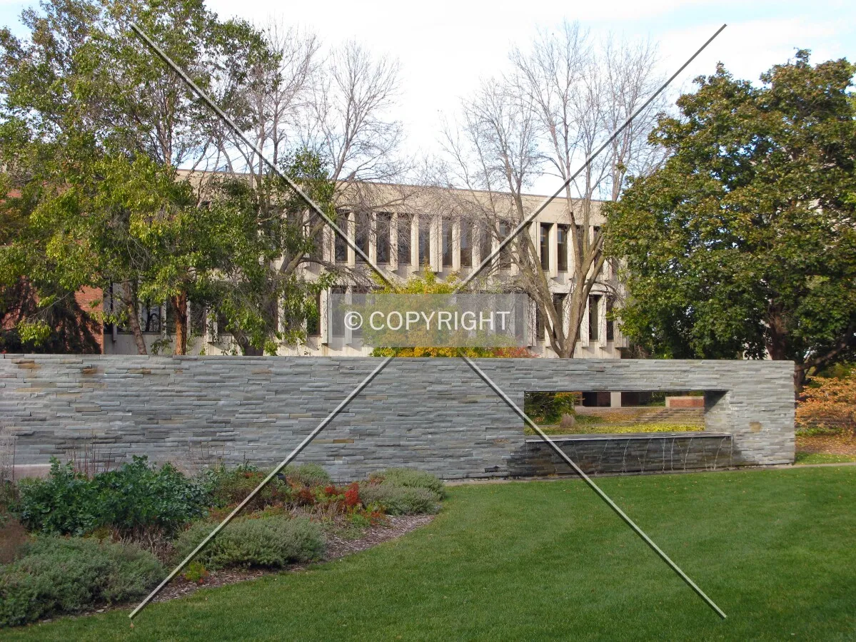 View to the northeast across the Blue Garden