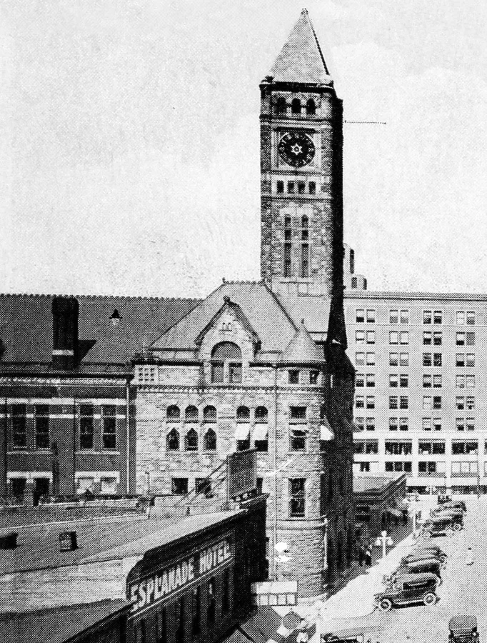 Vintage view from the south