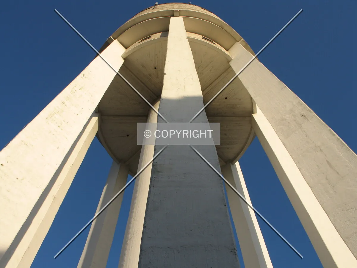 Looking up from the south