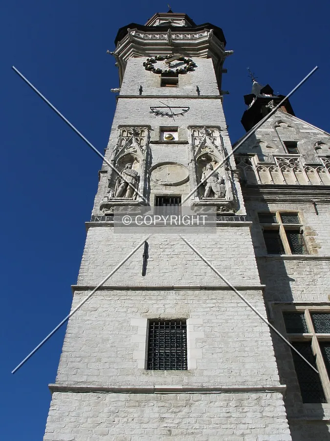 Looking up from the south
