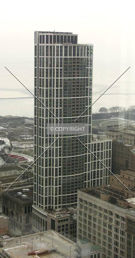Looking east from the 46th floor of the RR Donnelley Center