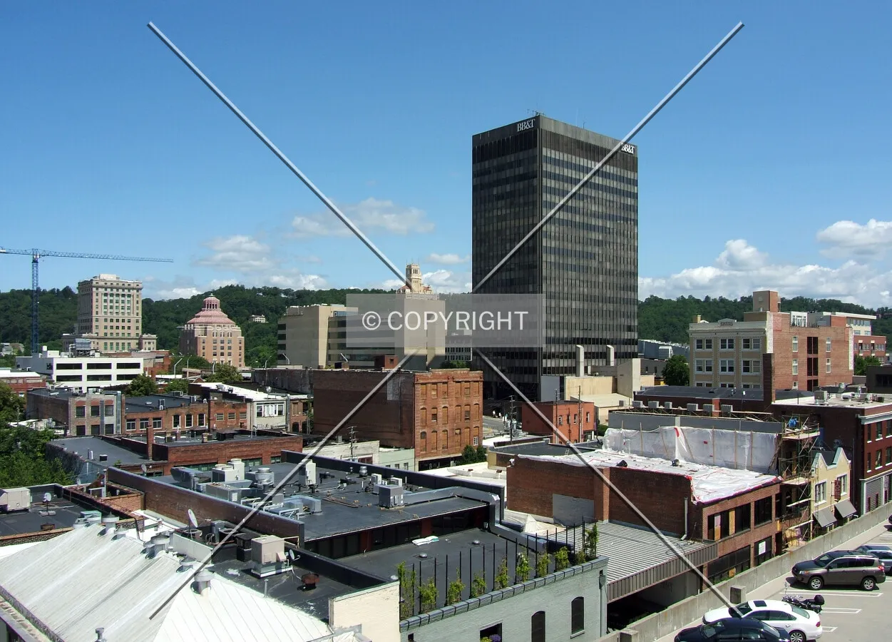 Downtown Asheville from the northwest