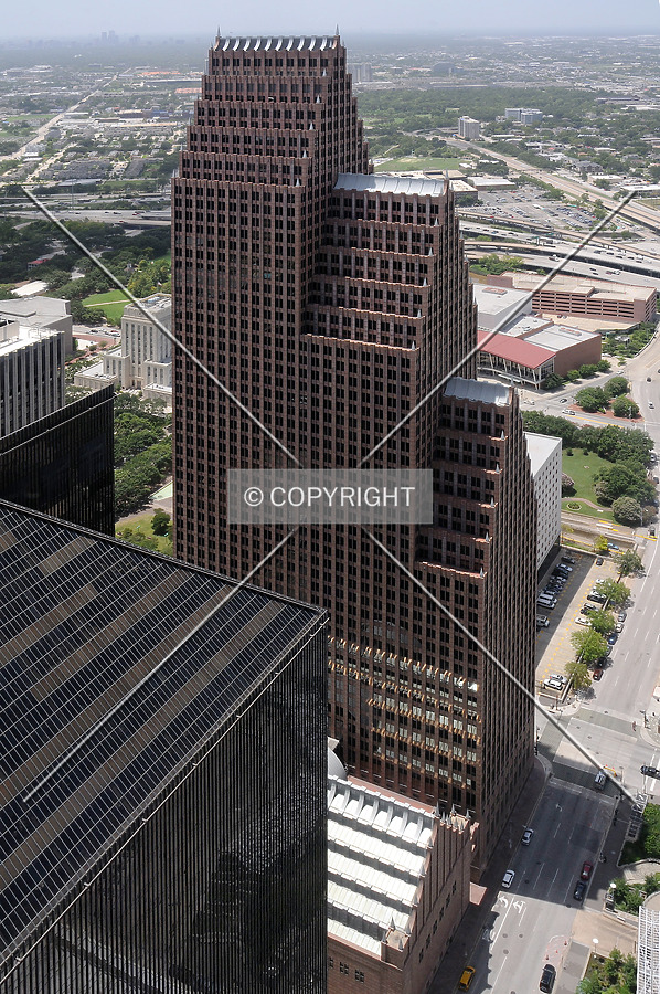 Looking west from the 60th floor of the JPMorgan Chase Tower