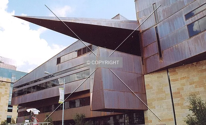 The stinger on the north facade