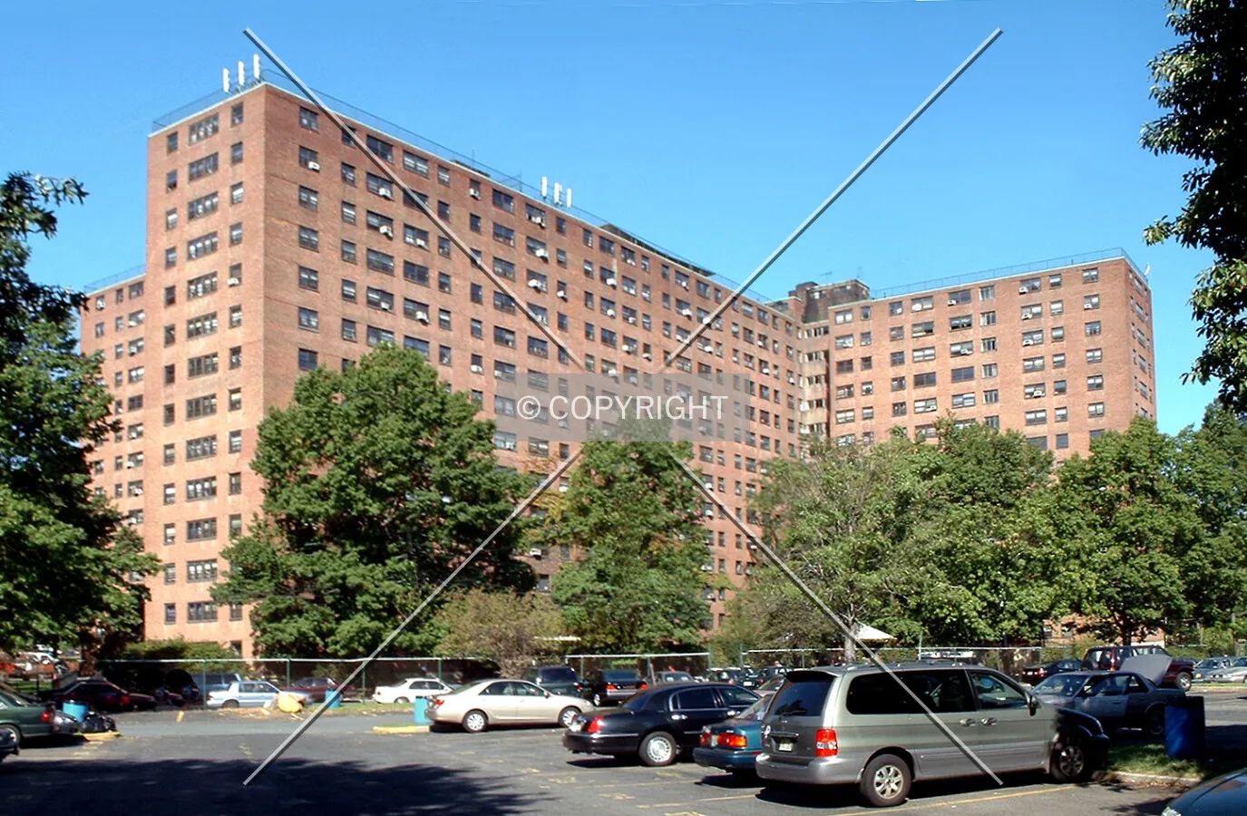 View from the southeast