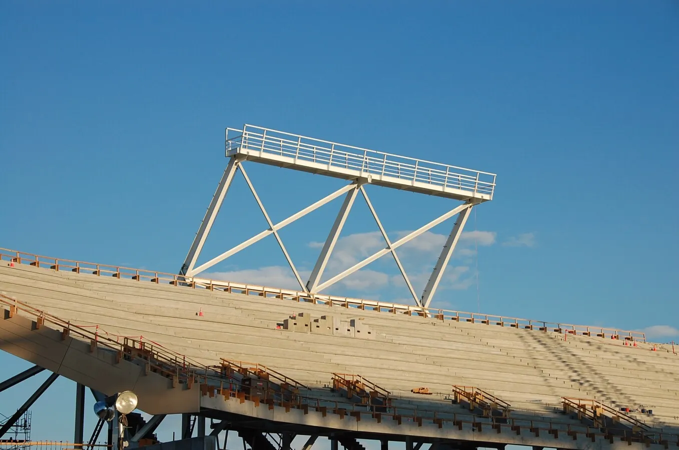 Supports for the stadium lights
