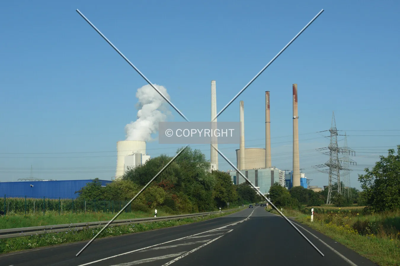 The coal power plant in Großkrotzenburg