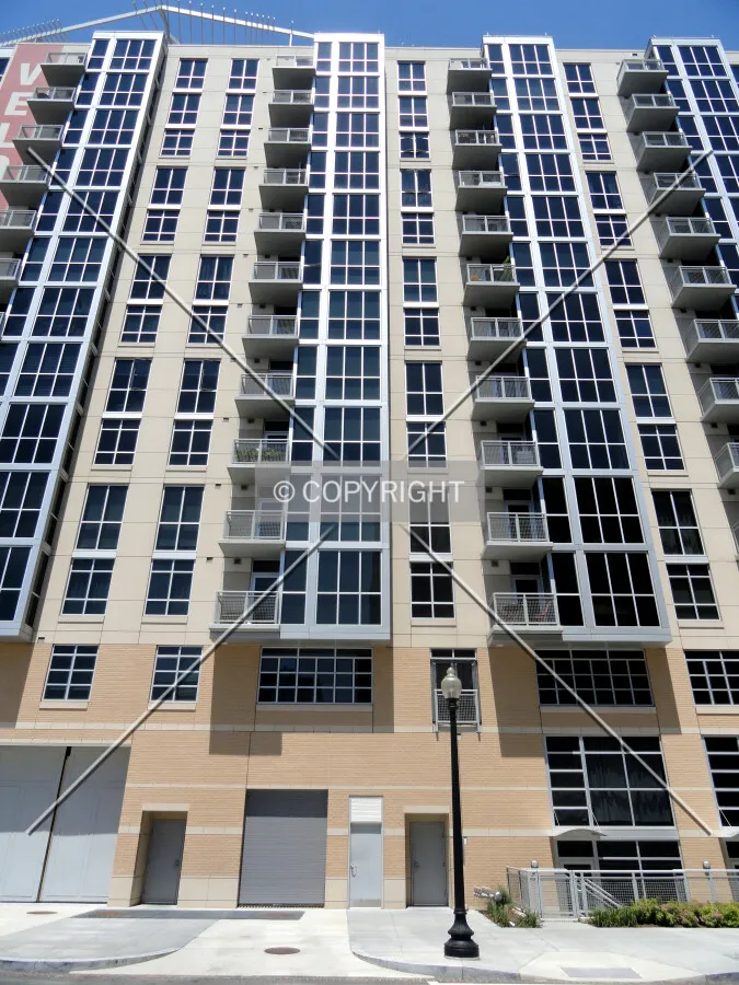 Looking up the L Street side