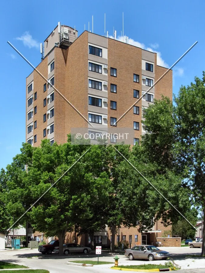 View to the northwest across 2nd Avenue SW