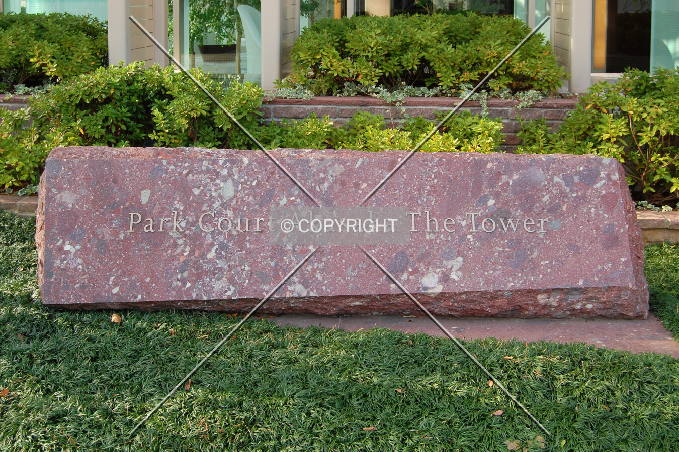 Sign near the eastern entrance