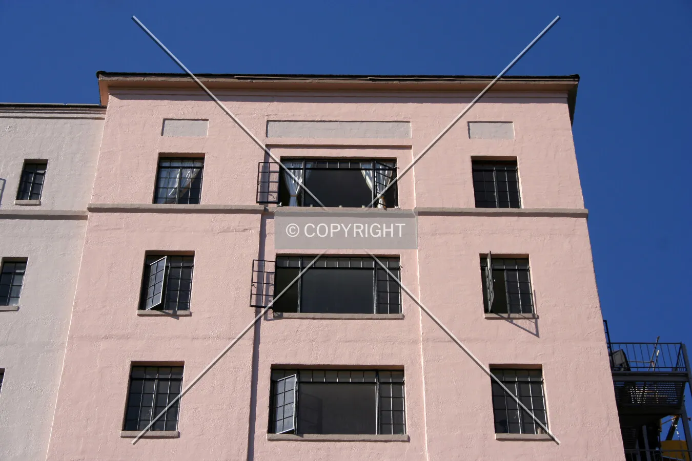 Partial view of the northern facade