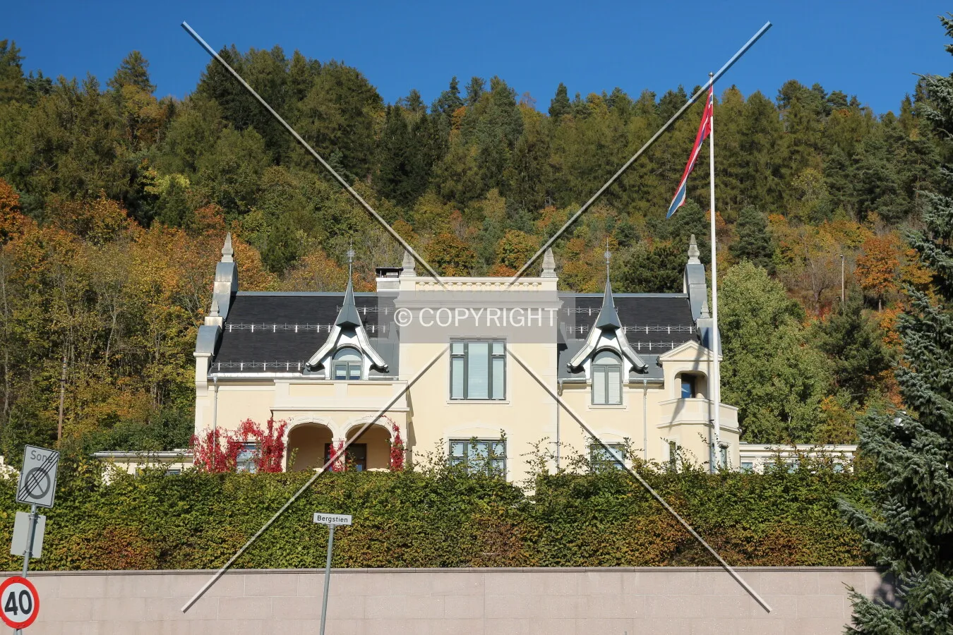 View from the south