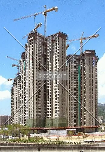 West Kowloon Reclamation project from Hing Wah Street walkway