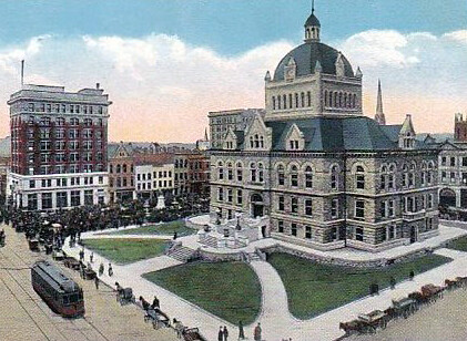 Vintage view from the south