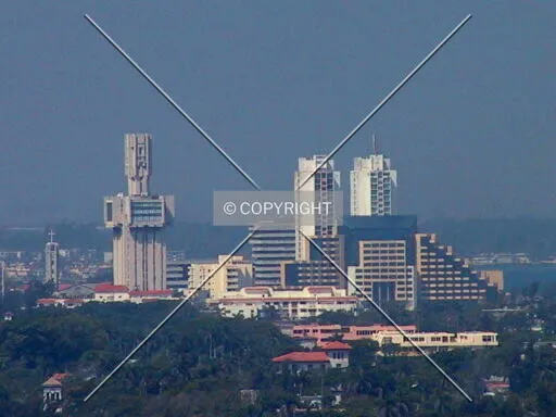 Looking west from a Vedado apartment building